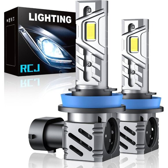 H11/H8/H9 Fog Light Bulbs – 6000K Cool White, 35000LM, Plug and Play - Picture 3 of 7